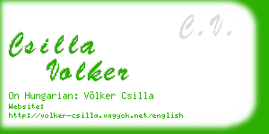 csilla volker business card